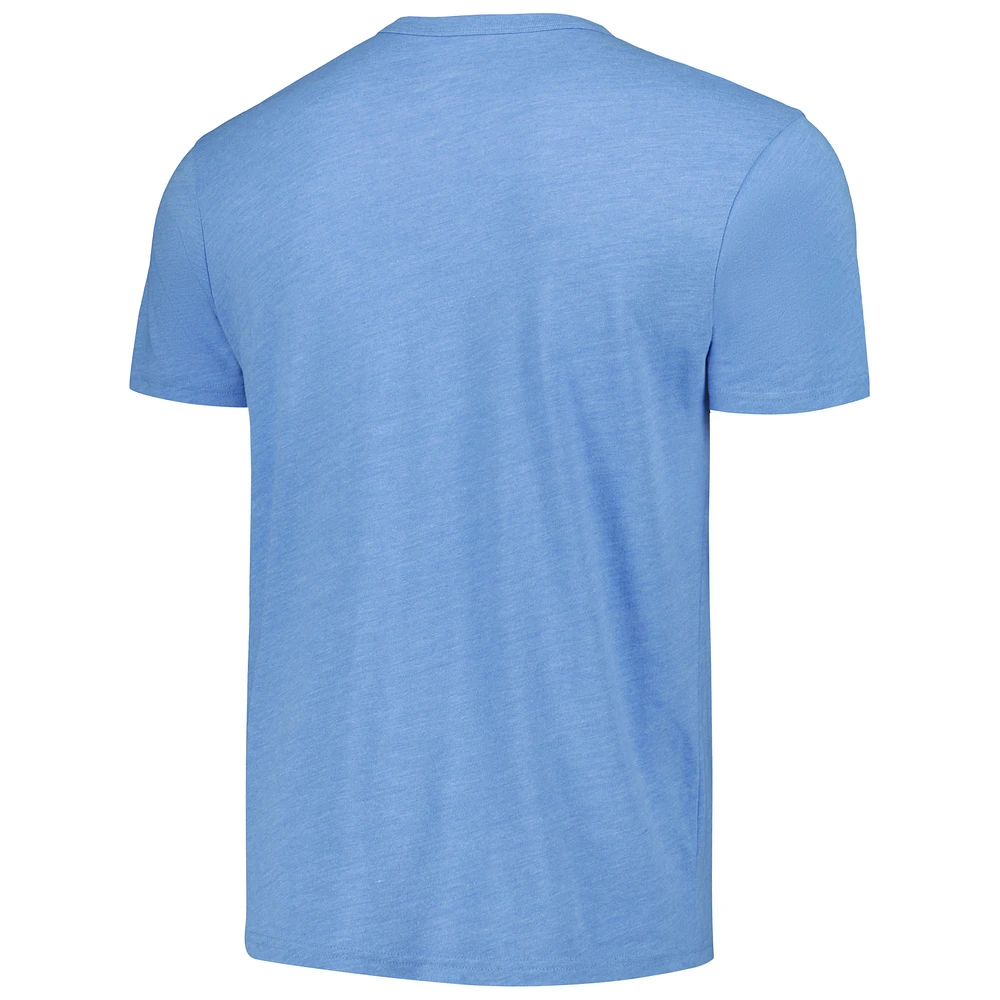 League Collegiate Wear pour hommes Carolina Blue North Tar Heels Hyper Local Victory Falls T-shirt triple mélange