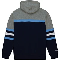 Men's Mitchell & Ness Navy North Carolina Tar Heels Head Coach Pullover Hoodie