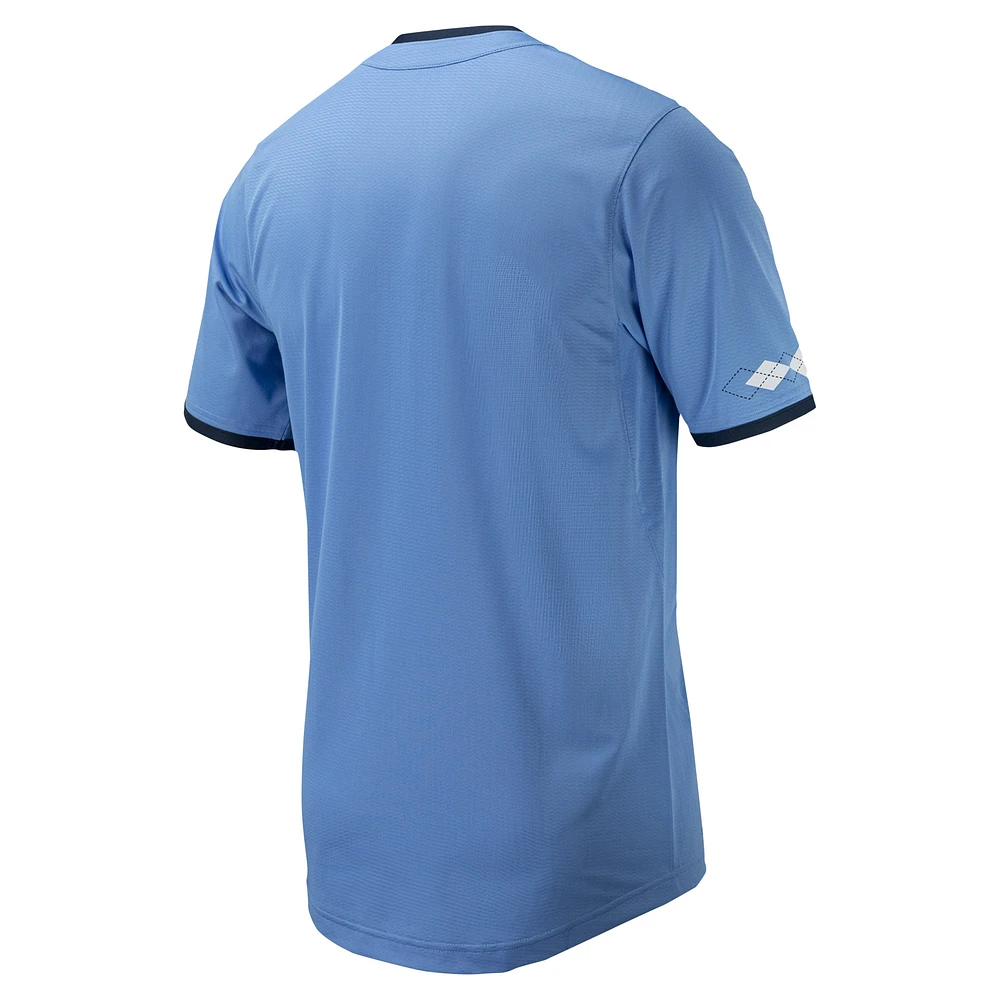 Men's Nike Carolina Blue North Tar Heels Replica Full-Button Baseball Jersey