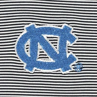 Men's Peter Millar Black North Carolina Tar Heels Jubilee Striped Performance Jersey Polo