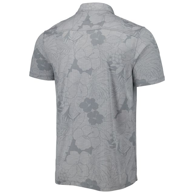 Polo Miramar Blooms Tommy Bahama Grey North Carolina Tar Heels pour homme