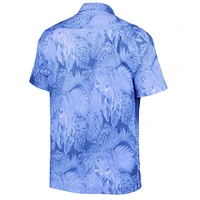 Men's Tommy Bahama Light Blue North Carolina Tar Heels Coast Luminescent Fronds Camp Button-Up Shirt
