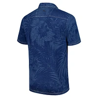 Polo Tommy Bahama bleu marine pour homme des Tar Heels de Caroline du Nord Sport Santiago Paradise