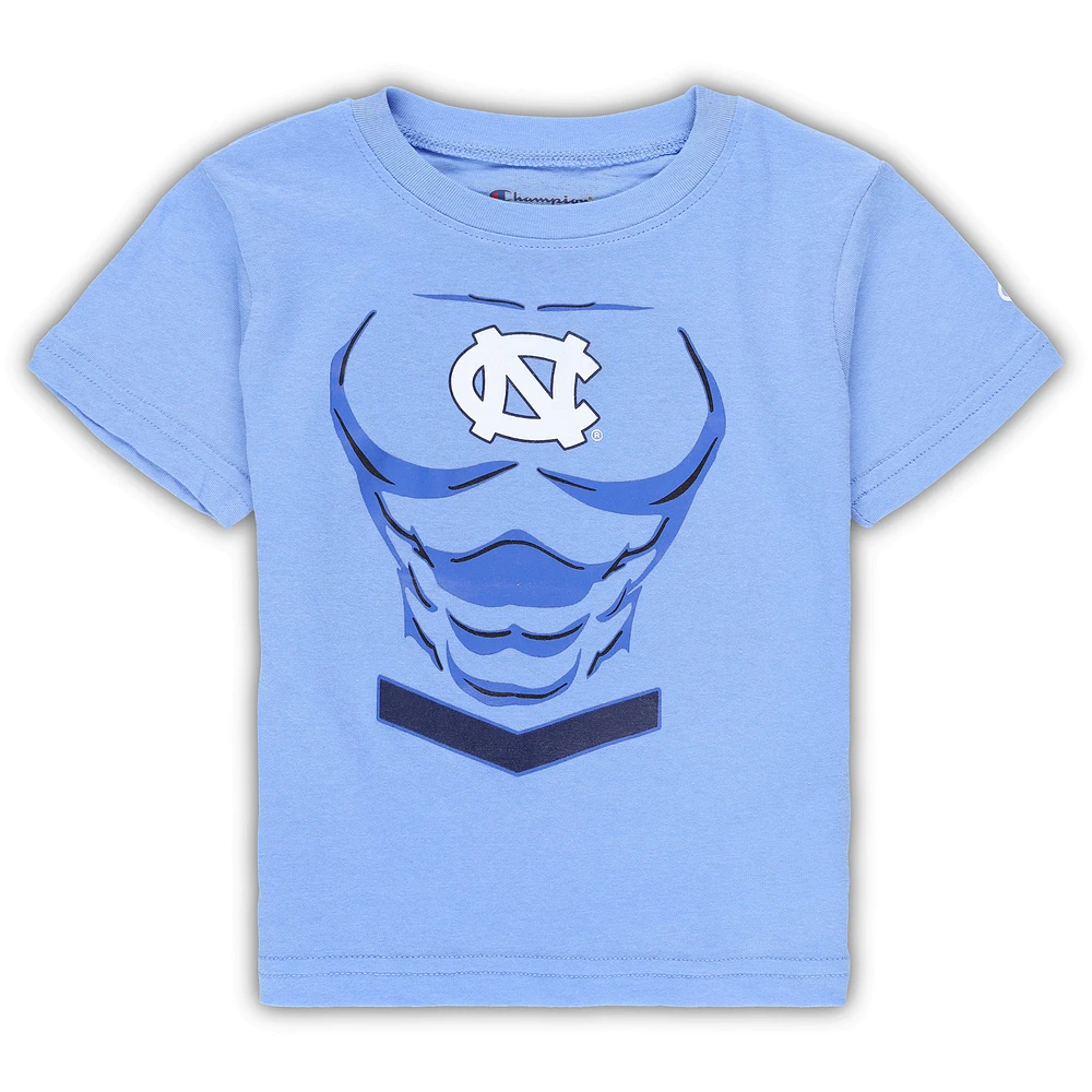 T-shirt Super Hero Champion Carolina Blue North Carolina Tar Heels pour tout-petits