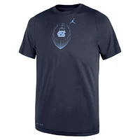 Toddler Jordan Brand Navy North Carolina Tar Heels Legend Football Performance T-Shirt