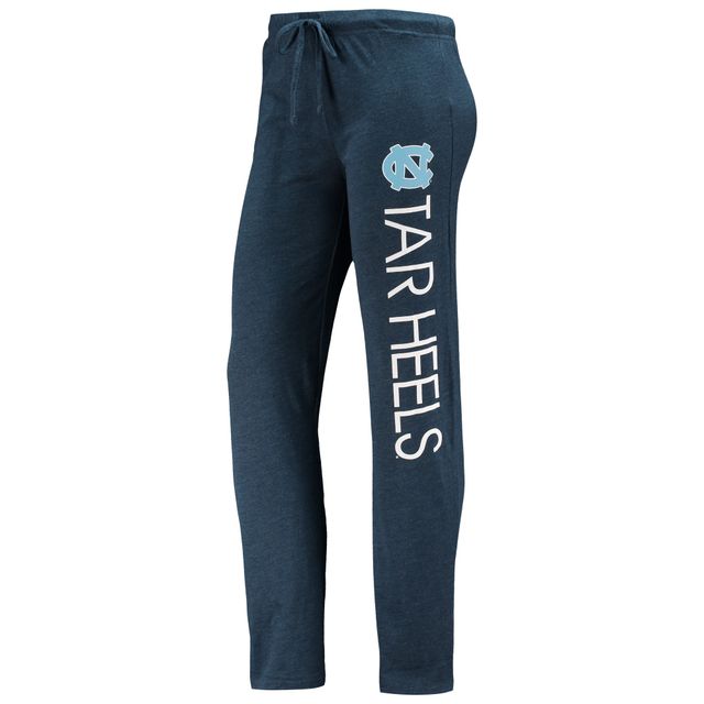 Ensemble de nuit Concepts Sport pour femmes, bleu marine/bleu Caroline, débardeur et pantalon à talons Tar Heels Caroline du Nord