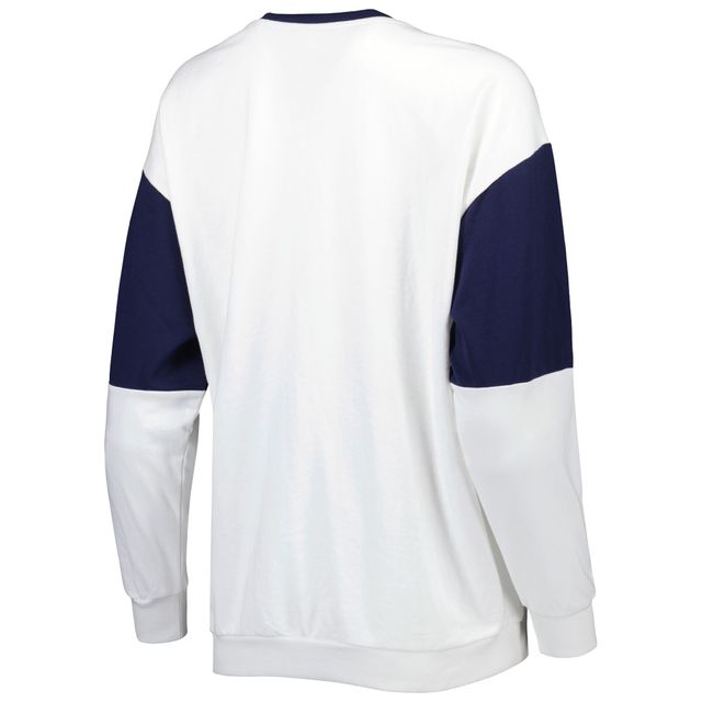 Sweat-shirt Gameday Couture pour femmes, blanc, North Carolina Tar Heels It's A Vibe Dolman