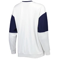 Women's Gameday Couture White North Carolina Tar Heels It's A Vibe Dolman Pullover Sweatshirt
