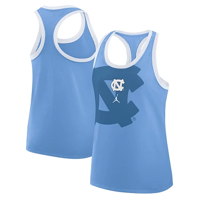 Débardeur Jordan Brand Carolina Blue pour femme, North Tar Heels Primetime Racerback Tri-Blend