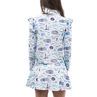 Women's Smith & Quinn  Carolina Blue/White North Tar Heels Tailgate Molly Skort