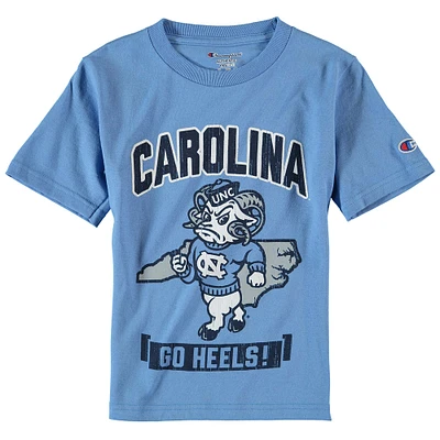 Youth Champion Carolina Blue North Tar Heels Strong Mascot T-Shirt