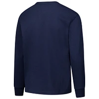 Youth Champion Navy North Carolina Tar Heels Distressed Arch Over Logo Long Sleeve T-Shirt