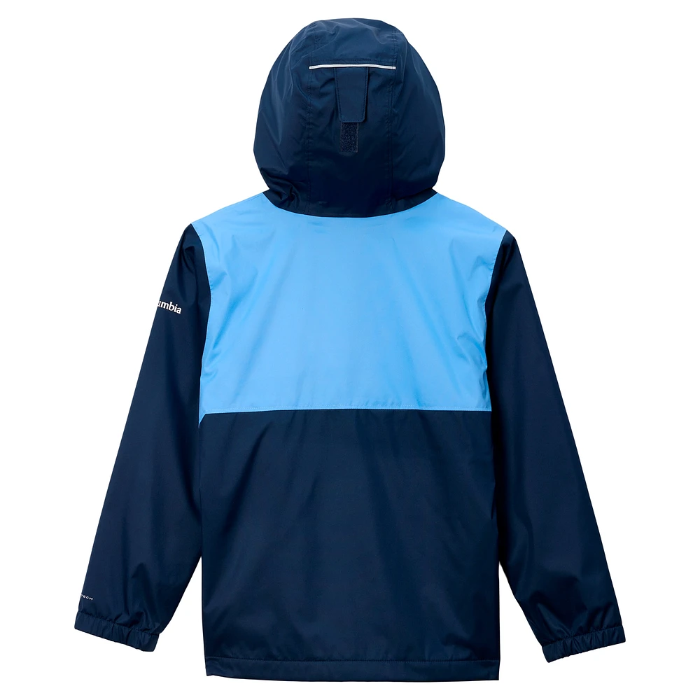Youth Columbia  Navy North Carolina Tar Heels Rainy Fields Lined Hoodie Full-Zip Jacket