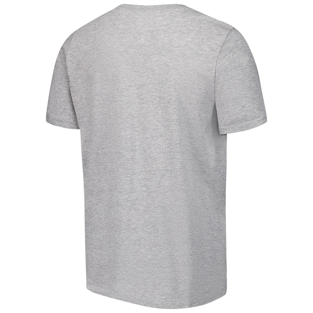 Youth Nike Heather Gray North Carolina Tar Heels Helmet T-Shirt