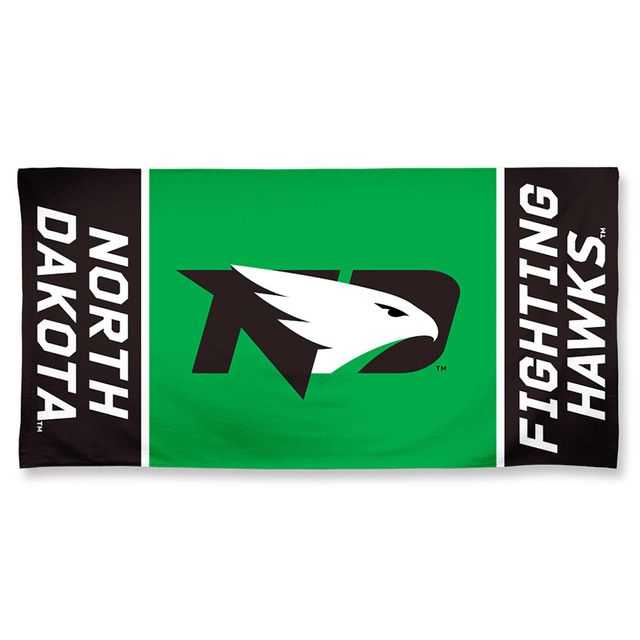Serviette de plage Spectra avec logo primaire WinCraft North Dakota 30'' x 60''