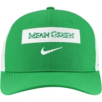 Men's Nike Green North Texas Mean Green 2024/25 Sideline Rise Trucker Adjustable Hat