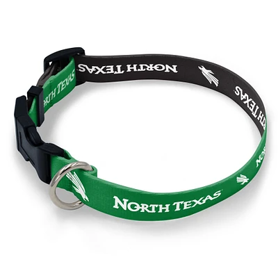 WinCraft North Texas Mean Green Medium Collier réglable pour animal de compagnie