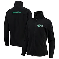 Women's Columbia Black North Texas Mean Green Give & Go Full-Zip Jacket