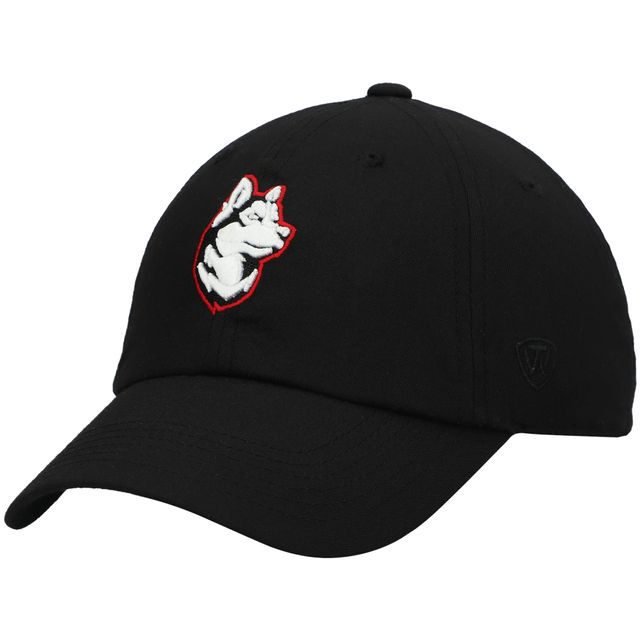 Chapeau ajustable à logo principal noir Northeastern Huskies Top of the World pour hommes