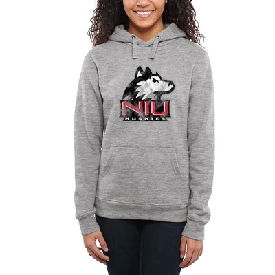 Women's Ash Northern Illinois Huskies Classic Primary Pullover Hoodie
