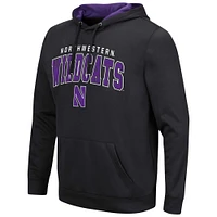 Men's Colosseum Black Northwestern Wildcats Resistance Pullover Hoodie