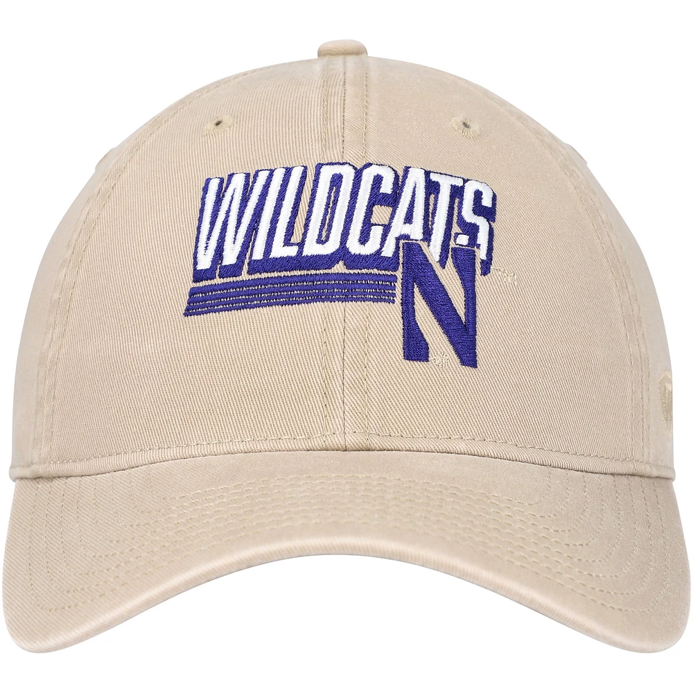Men's Top of the World Khaki Northwestern Wildcats Slice Adjustable Hat