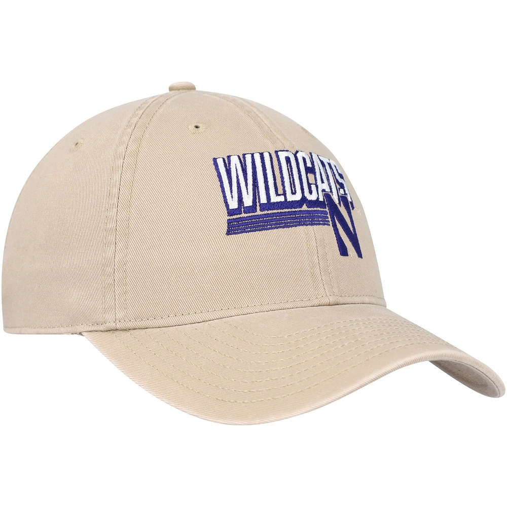 Men's Top of the World Khaki Northwestern Wildcats Slice Adjustable Hat