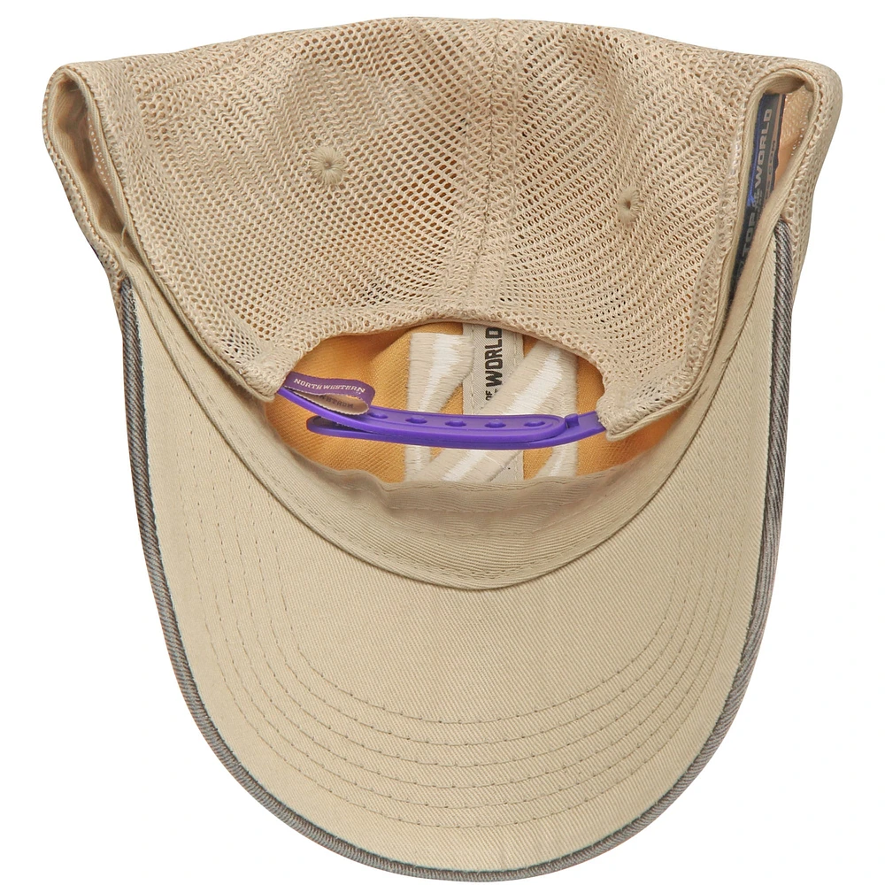 Men's Top of the World Purple/Tan Northwestern Wildcats Offroad Trucker Hat