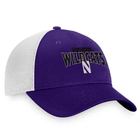 Men's Top of the World Purple/White Northwestern Wildcats Breakout Trucker Snapback Hat