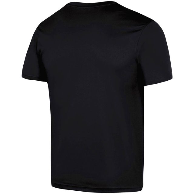 Under Armour - T-shirt noir en coton avec logo Northwestern Wildcats School pour homme