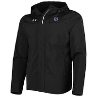 Men's Under Armour Black Northwestern Wildcats Swoven Performance Full-Zip Jacket