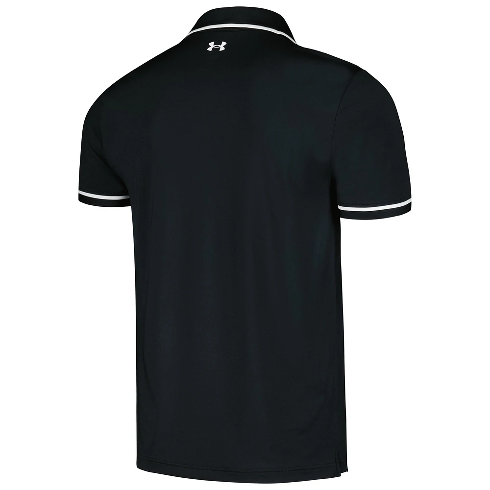 Men's Under Armour Black Northwestern Wildcats T2 Tipped Performance Polo