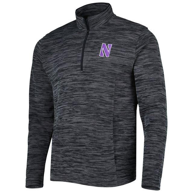Under Armour Northwestern Wildcats Tempo Fleece Quarter-Zip Veste pour homme Noir