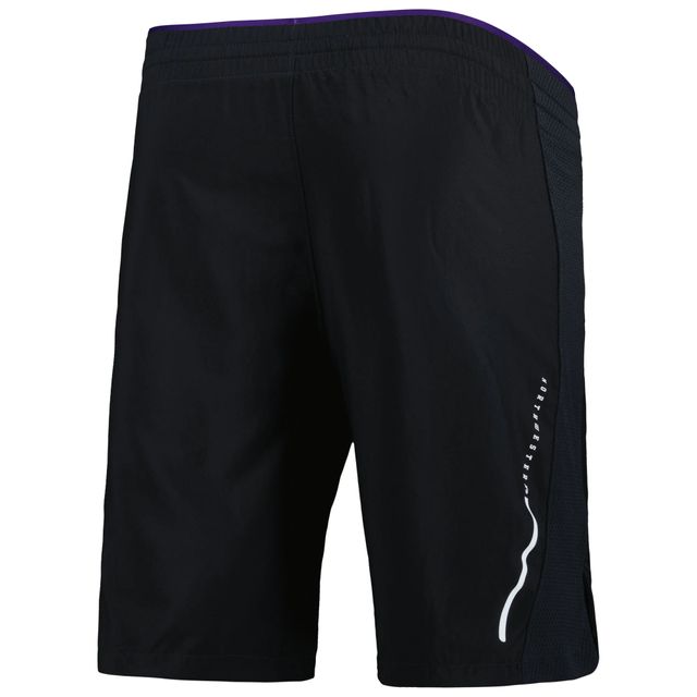 Short tissé Northwestern Wildcats Under Armour pour homme noir