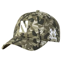 Men's Under Armour  Camo Northwestern Wildcats Freedom Collection Adjustable Hat  