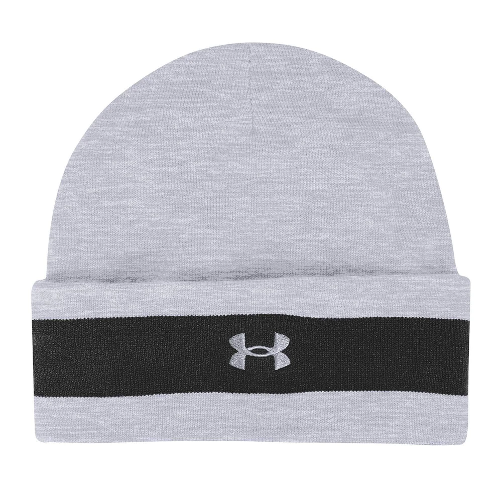 Bonnet en tricot à revers jacquard gris Northwestern Wildcats Under Armour pour homme