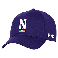 Men's Under Armour  Purple Northwestern Wildcats Ireland  Adjustable Hat 