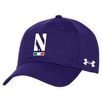 Men's Under Armour  Purple Northwestern Wildcats Ireland  Adjustable Hat 