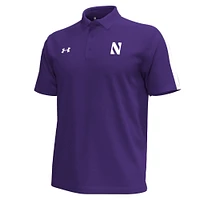 Men's Under Armour Purple Northwestern Wildcats Pinnacle Performance Polo