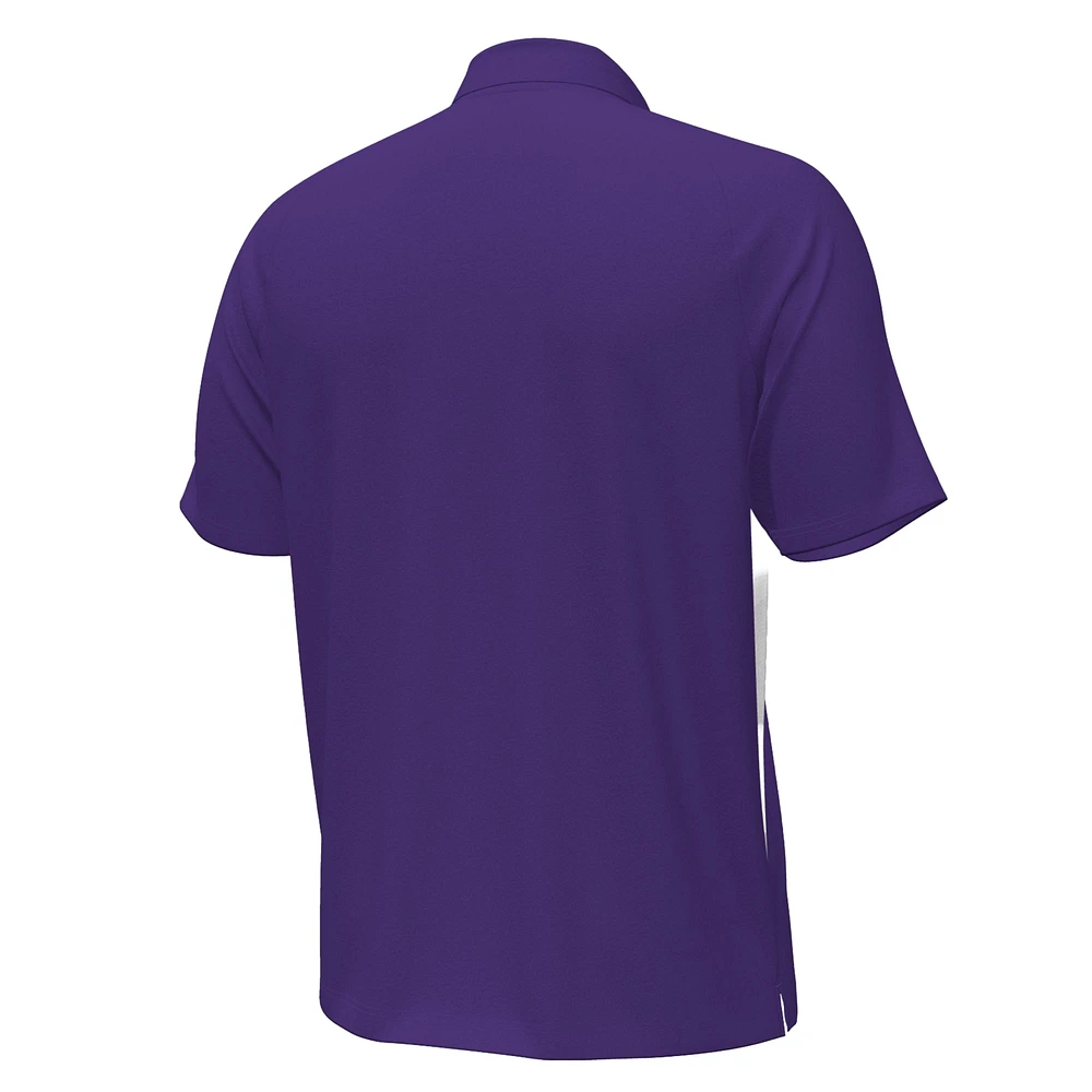 Men's Under Armour Purple Northwestern Wildcats Sideline Title Performance Polo