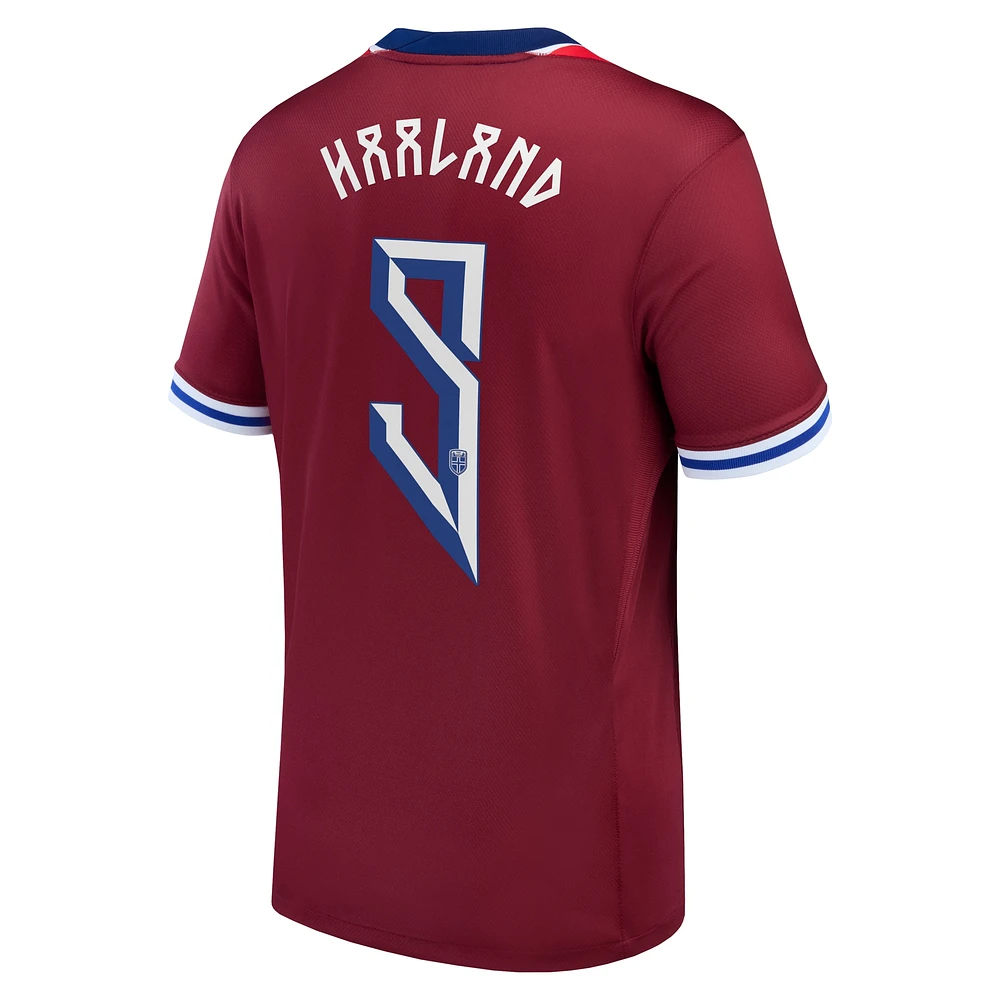 Men's Nike Erling Haaland Red Norway National Team 2024 Home Replica Jersey