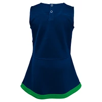 Girls Toddler Navy Notre Dame Fighting Irish Cheer Captain Dress & Bloomers Two-Piece Set