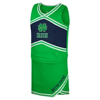 Girls Youth Colosseum Green Notre Dame Fighting Irish Cheerleader Top & Skirt Set