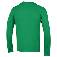 Men's Champion  Green Notre Dame Fighting Irish Arch Over Logo Long Sleeve T-Shirt