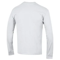 Men's Champion  White Notre Dame Fighting Irish Arch Over Logo Long Sleeve T-Shirt