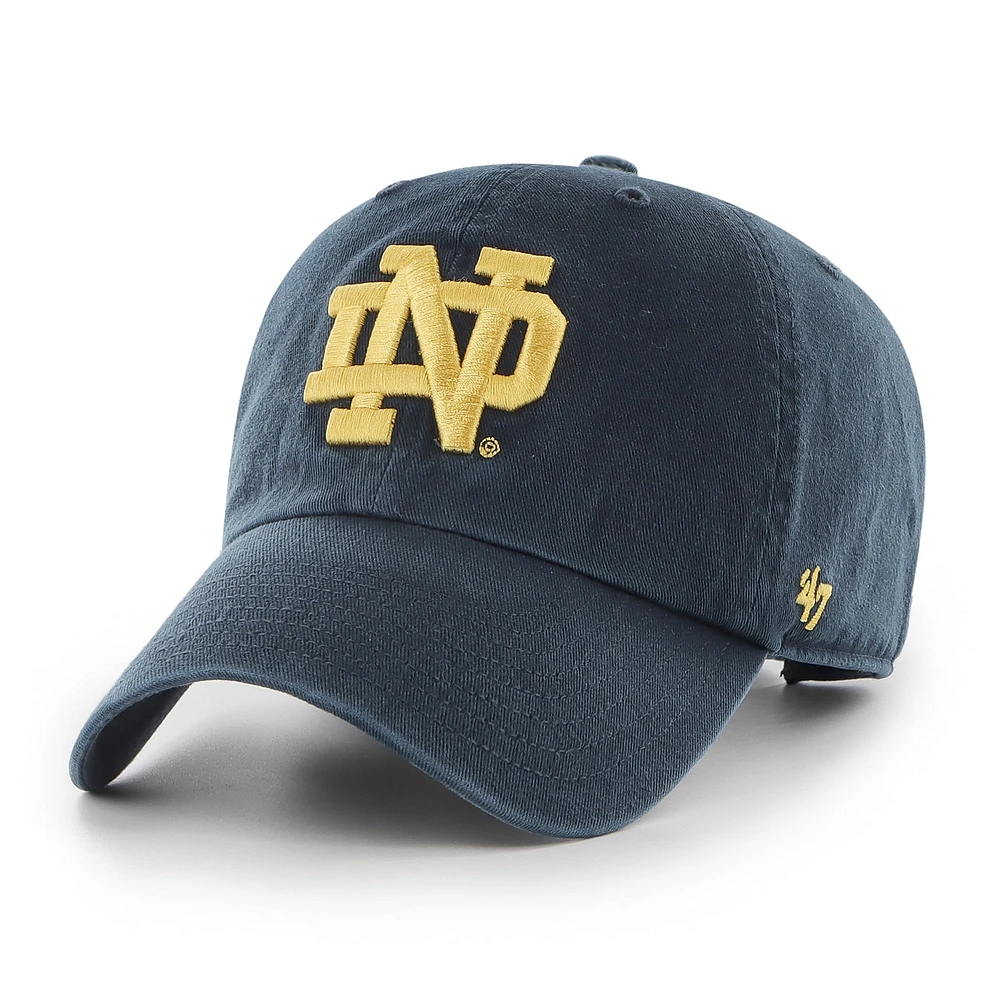 Casquette ajustable '47 Navy Notre Dame Fighting Irish Clean Up pour hommes