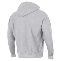 Sweat à capuche Champion Heather Grey Notre Dame Fighting Irish Vault Late Night Reverse Weave pour hommes