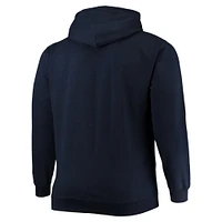 Men's Champion Navy Notre Dame Fighting Irish Big & Tall Arch Over Logo Powerblend Pullover Hoodie