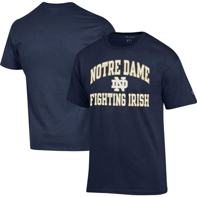 T-shirt Champion Navy Notre Dame Fighting Irish High Motor pour homme