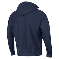 Men's Champion Navy Notre Dame Fighting Irish Vault Late Night Reverse Weave Pullover Hoodie